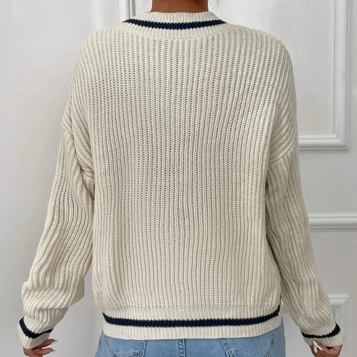 Pull Rayé Alice - Doux et Confortable