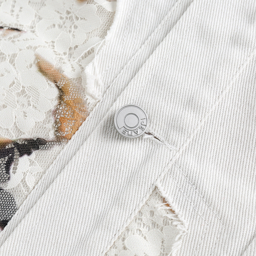 Veste en denim Vivatelle “Artemis” – style artistique et urbain