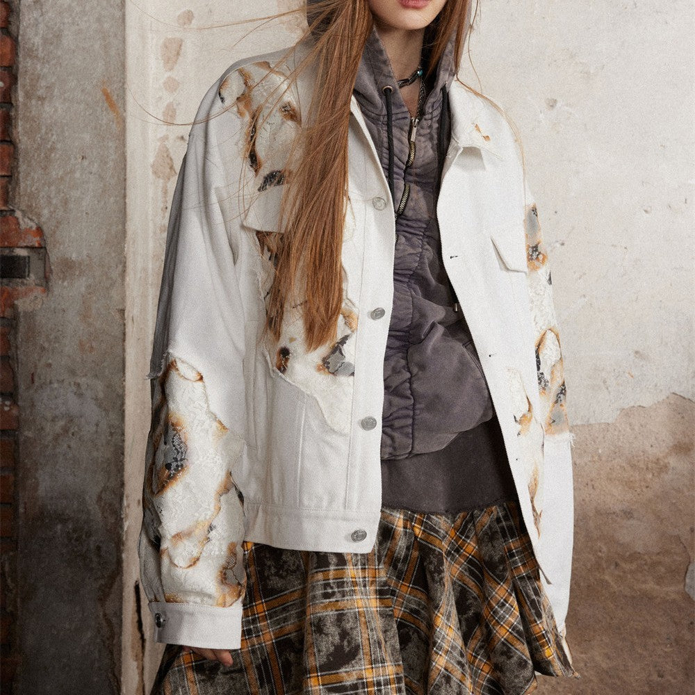 Veste en denim Vivatelle “Artemis” – style artistique et urbain