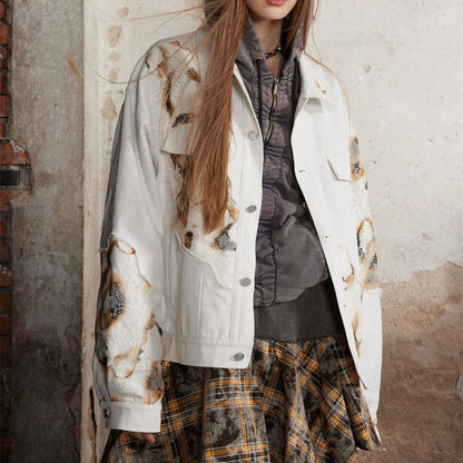 Veste en denim Vivatelle “Artemis” – style artistique et urbain